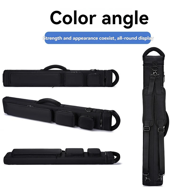Billiards Snooker Nylon Fabric Cue Case - Multiple Sizes (2×4, 3×5, 4×5), Durable, Scratch-Resistant, Double-Shoulder-Strap, Large-Capacity Cue Storage for Enthusiasts, Ideal Holiday Gift