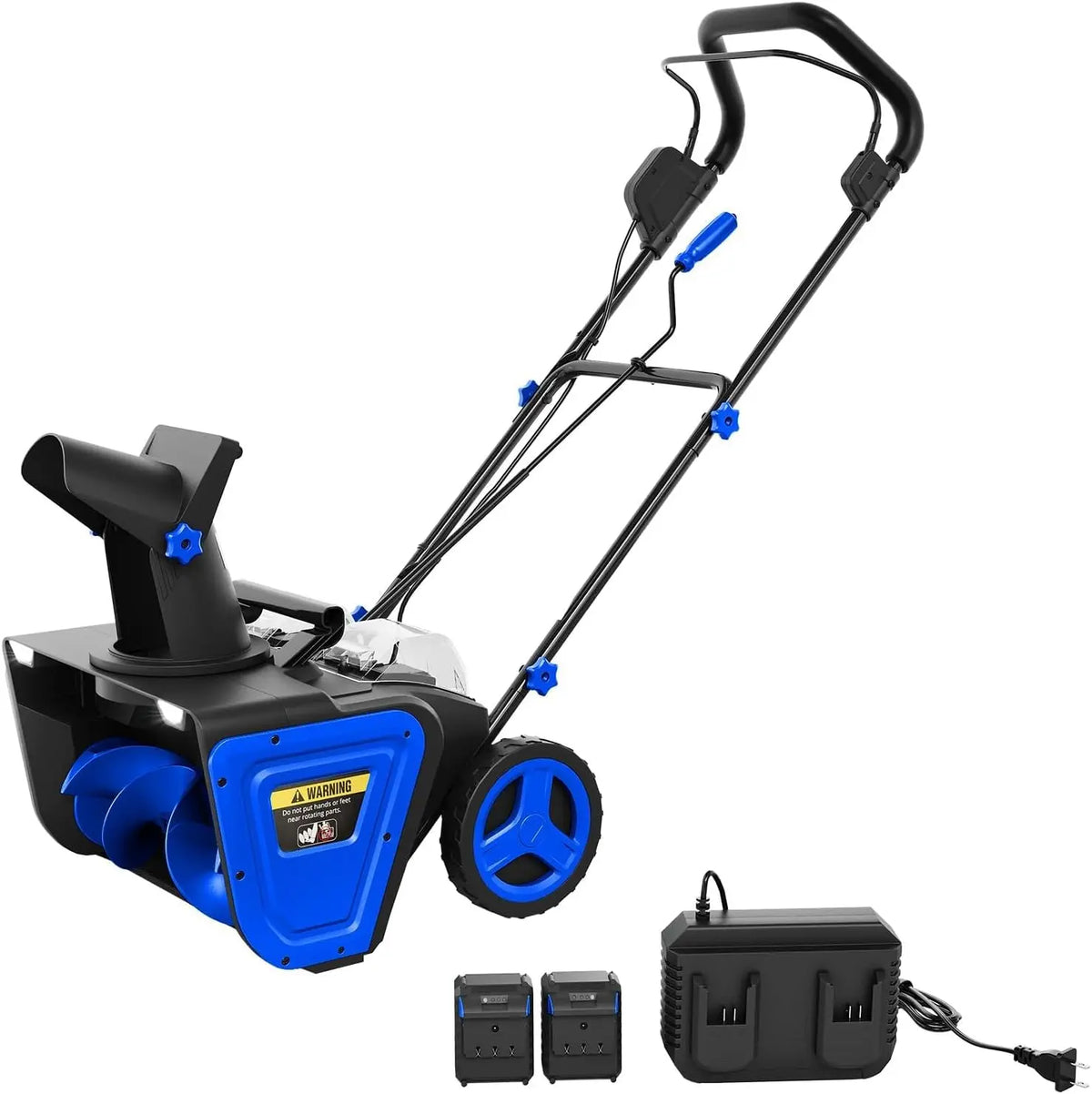 Electric Snow Blower for Driveway Walkways, 20-Inch Adjustable Chute/2200w Brushless Motor Corded Snow Thrower, with Safety Lock