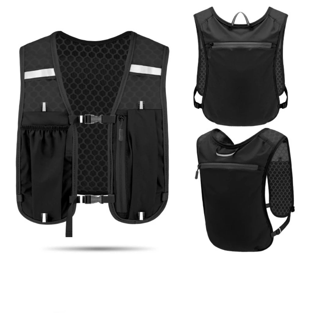 Running Vest Hydration Backpack for Men Women, 5L Lightweight Running Backpack Hydration Pack for Marathon, Trail, Cycling, Hiking, Jogging