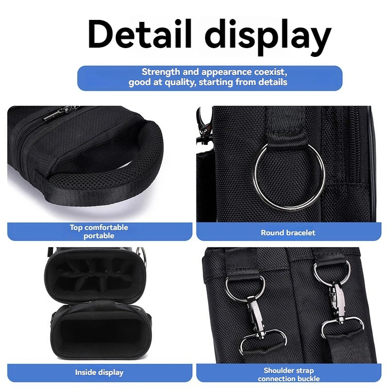 Billiards Snooker Nylon Fabric Cue Case - Multiple Sizes (2×4, 3×5, 4×5), Durable, Scratch-Resistant, Double-Shoulder-Strap, Large-Capacity Cue Storage for Enthusiasts, Ideal Holiday Gift