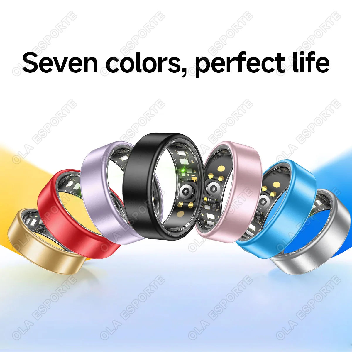 Multi Color Multi Size Smart Ring Heart Rate Blood Pressure Blood Oxygen Remote Control Photography Multifunctional Sports Fitness Tracking Step Counting Smartring 2026 New