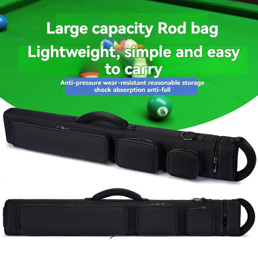 Billiards Snooker Nylon Fabric Cue Case - Multiple Sizes (2×4, 3×5, 4×5), Durable, Scratch-Resistant, Double-Shoulder-Strap, Large-Capacity Cue Storage for Enthusiasts, Ideal Holiday Gift