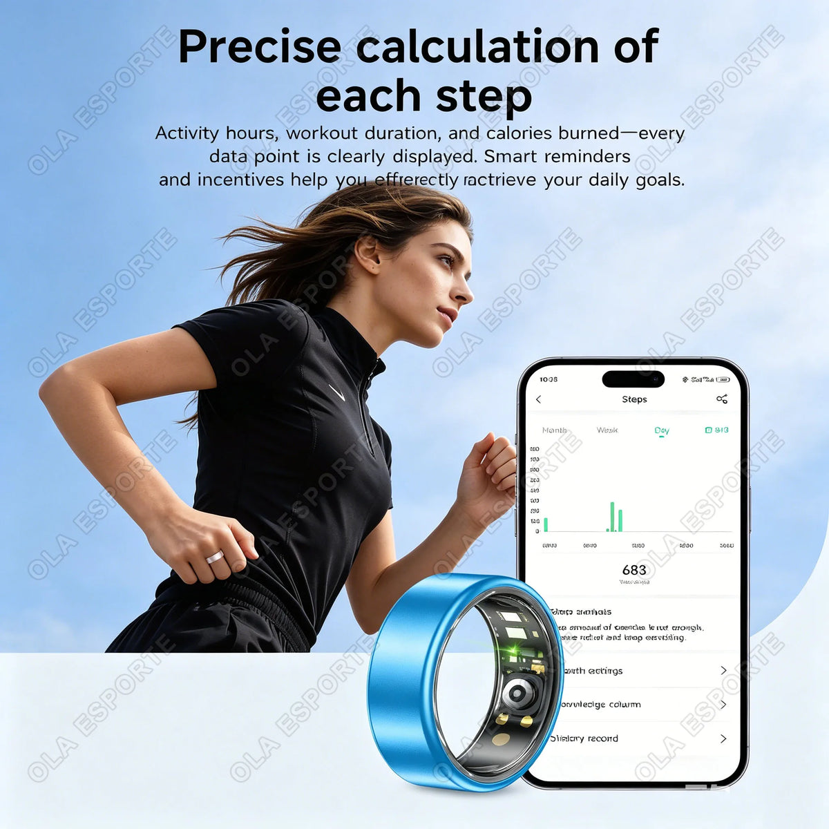 Multi Color Multi Size Smart Ring Heart Rate Blood Pressure Blood Oxygen Remote Control Photography Multifunctional Sports Fitness Tracking Step Counting Smartring 2026 New