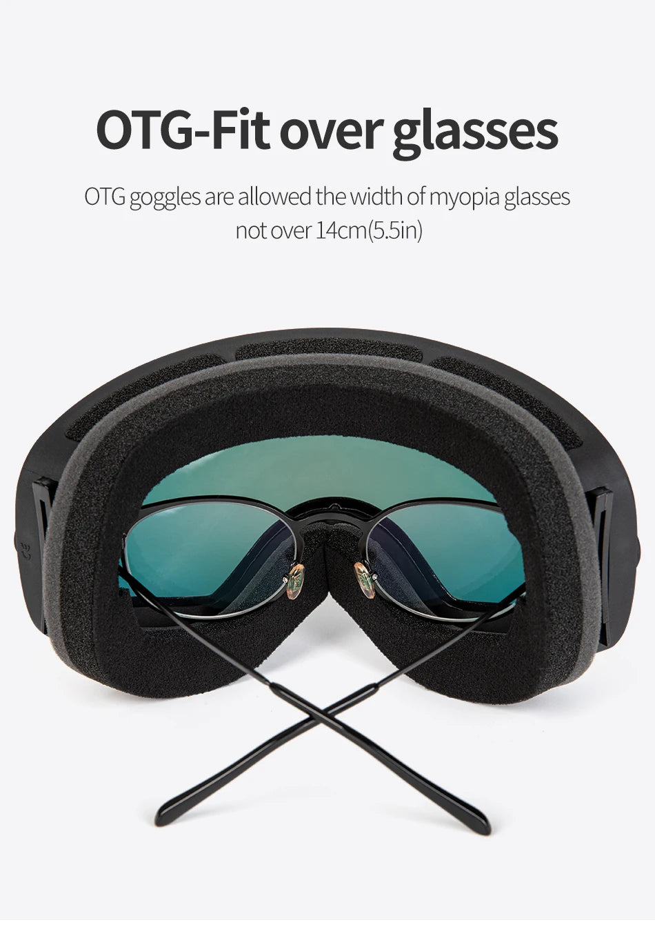 COPOZZ Adult Ski Goggles 2 Layer Lens Anti-Fog UV400 Day Night Spherical Snowboard Glasses Men Women Skiing Snow Goggles Set