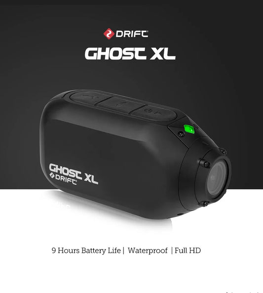 Drift Ghost XL Action Camera 1080P HD WiFi Sports Cam 9H Long Battery IPX7 Waterproof Motorcycle Helmet Bike Outdoor Video Camco