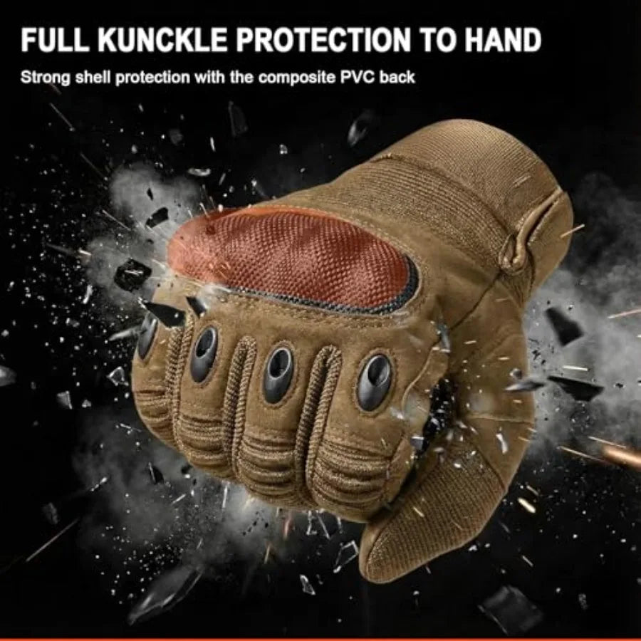 Utility Gloves for Men, Motorcycle Glove with Touchscreen Palm Pad Breathable Lightweight for Riding Cycling Sports