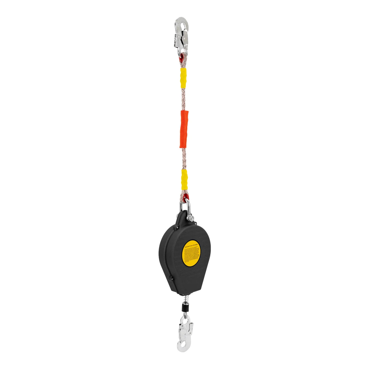15M Safety Fall Arrester Self-Retracting Lifeline Anti-ratchet Dual Disc Braking System Black/Green