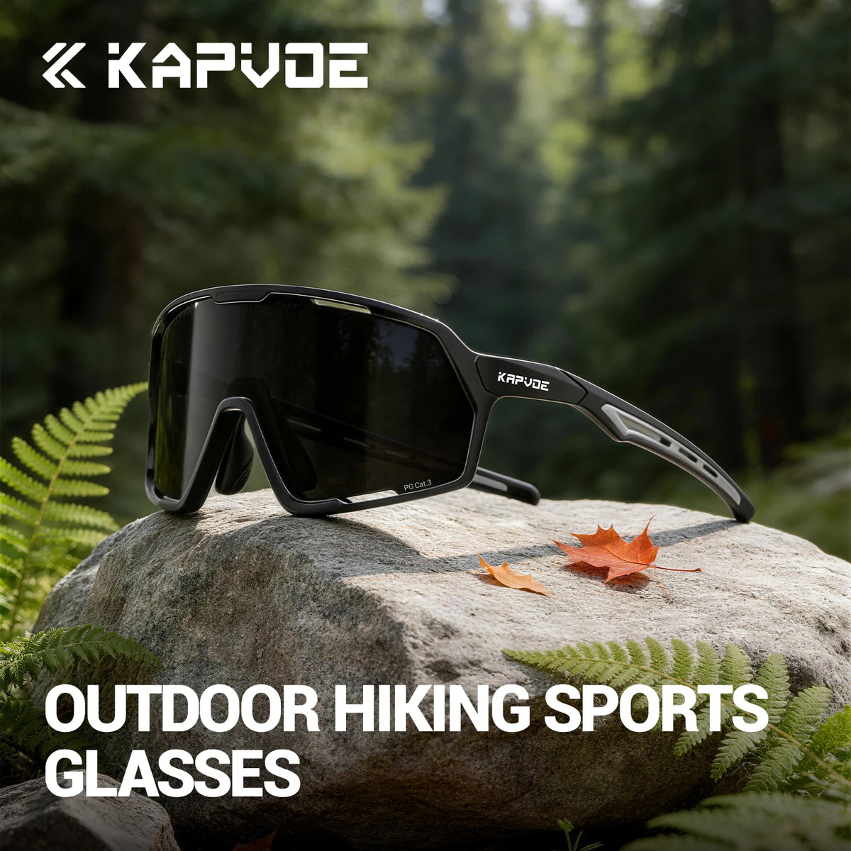 Kapvoe UV400 Golf Sports Glasses Baseball Photochromic Sunglasses on Sale Polarized Cycling Glasses Bike Mountain Bicycle Hiking Eyewear Men Women Glasses