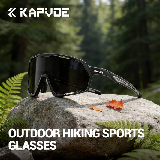 Kapvoe UV400 Golf Sports Glasses Baseball Photochromic Sunglasses on Sale Polarized Cycling Glasses Bike Mountain Bicycle Hiking Eyewear Men Women Glasses