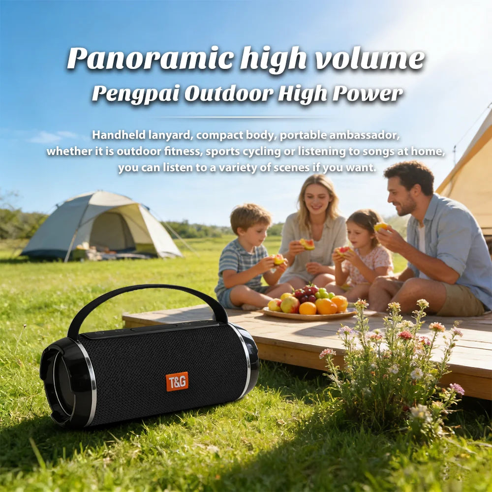 TG116C Wireless Portable Powerful Speaker Box 3D Stereo Speakers Subwoofer Music Center BoomBox Support FM