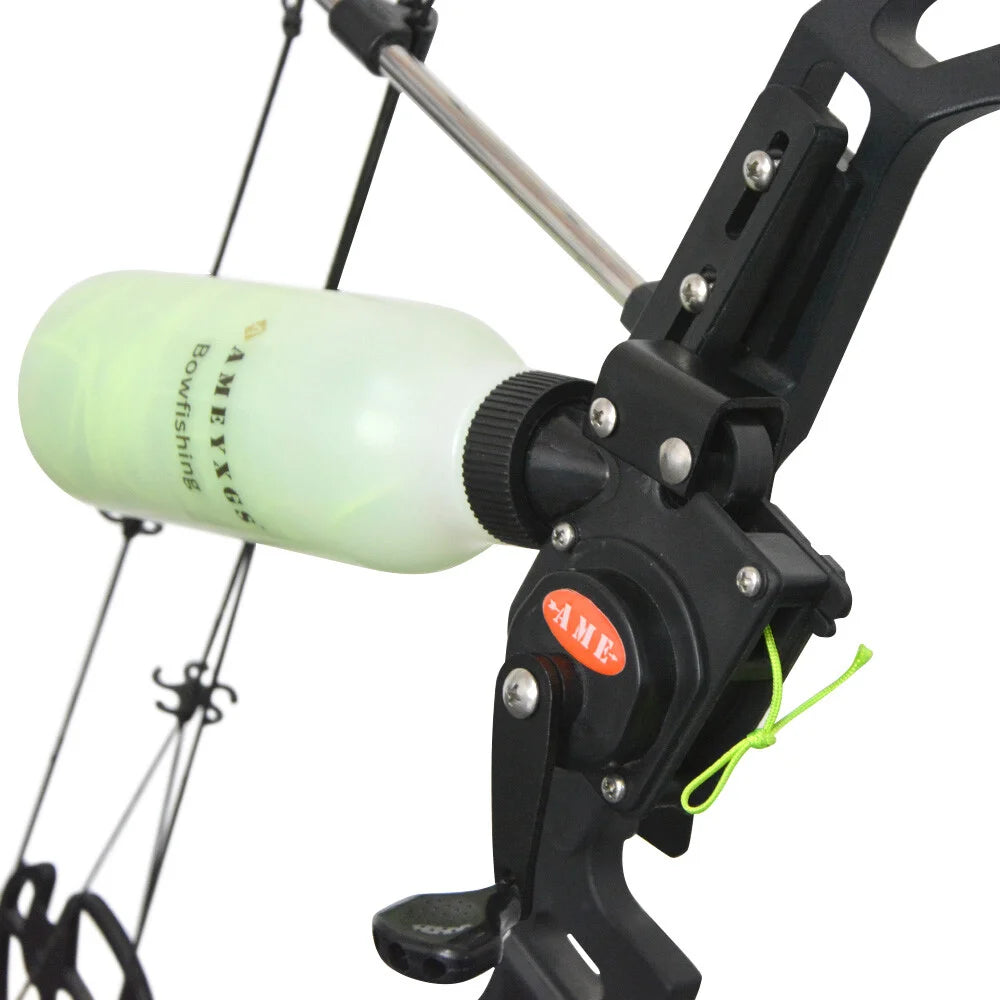 Compound Bow Fishing Reel 40m Rope Pot ABS Aluminum Alloy for Hunting Shooting Fishing Tackle Sports Use