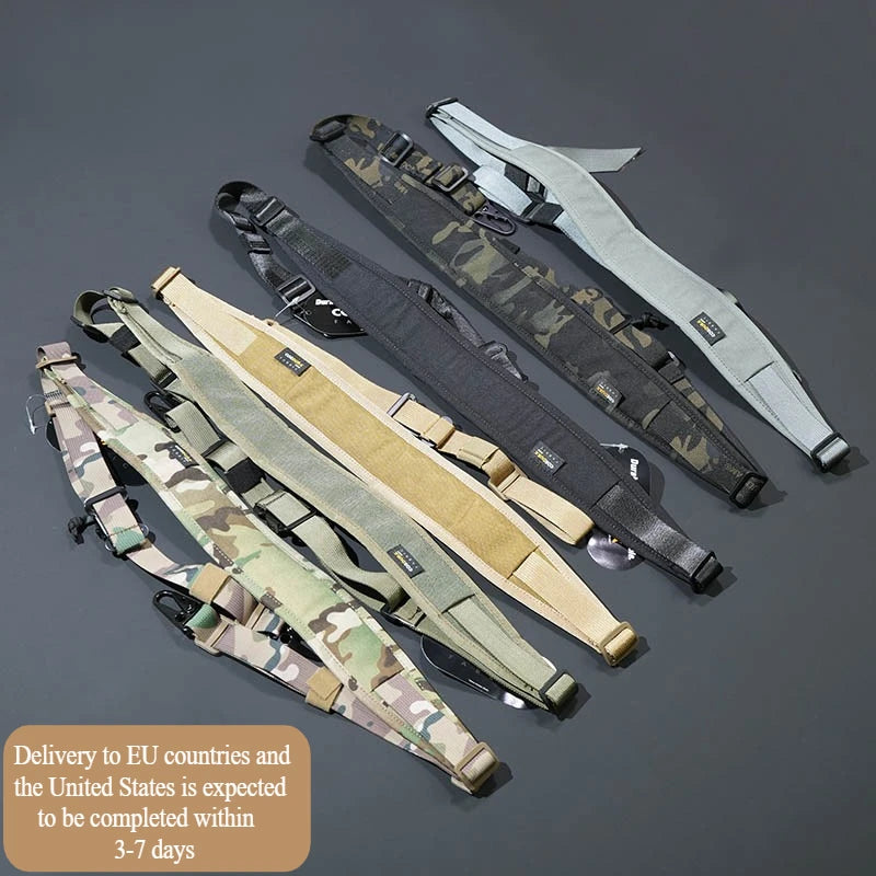 Tactical 2 Point Sling Strap 500D Nylon Modular Strap Quick Adjustable Multipurpose Outdoor Airsoft Accessories Shoulder Straps