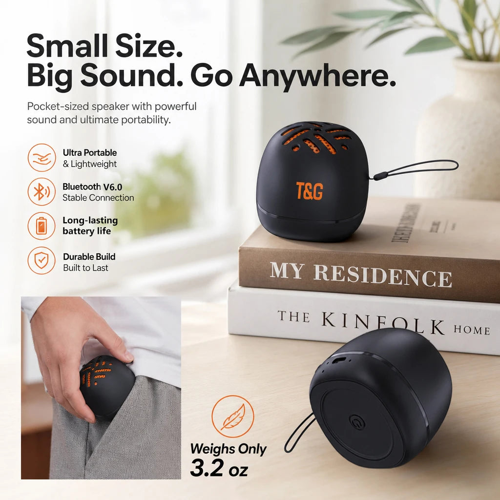Magnetic wireless speaker, 2-in-1 magnetic phone holder and wireless speaker, portable mini wireless speaker, can be used as a phone stand, outdoor wireless speaker, perfect for home, outdoors, and travel.