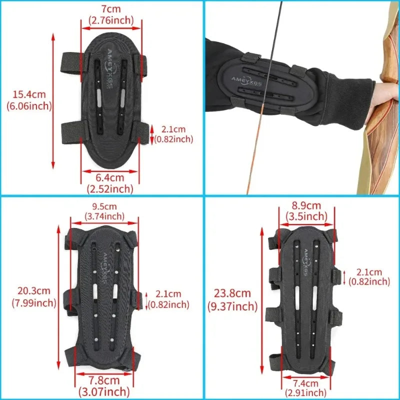 S/M/L Arm Guard Protector EVA Foam Material Adjustable Fastening Strap Lightweight Accessory for Bow Hunting and Target Practice