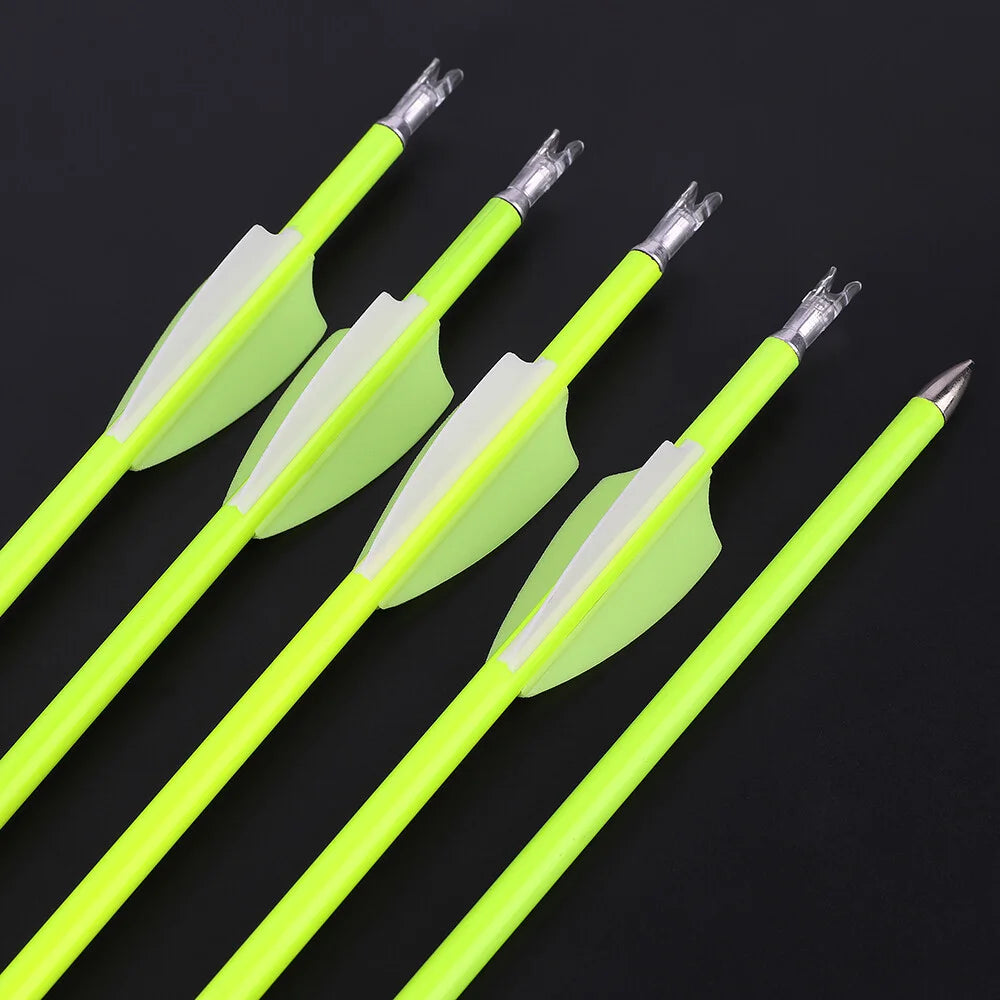 Archery Carbon Arrows 12pcs 30 Inch Spine1500 ID4.2mm 2 Inch Vanes for Compound Recurve Bow Outdoor Hunting Target Shooting