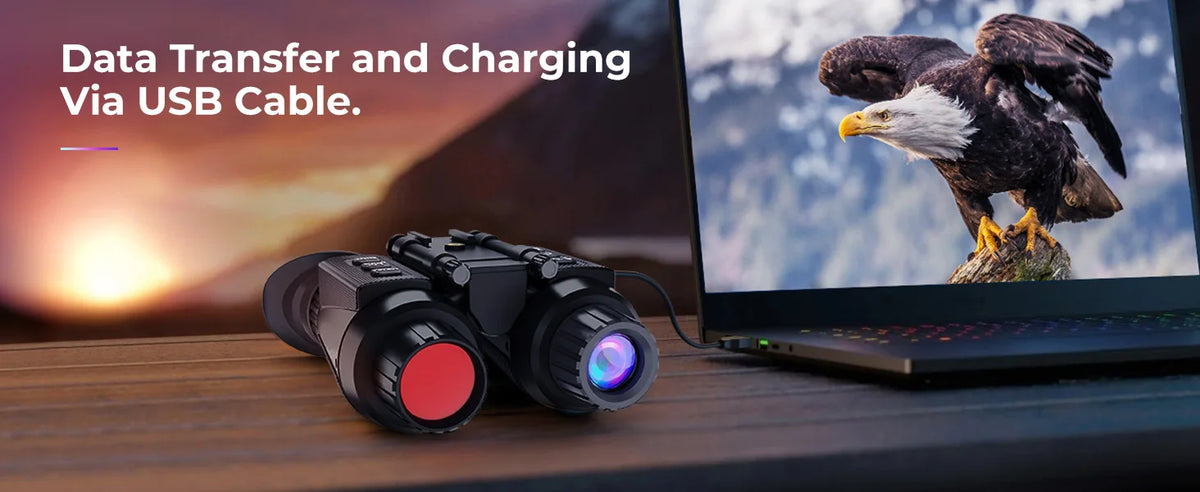 GOYOJO 4K Head-Mounted Night Vision Goggles & Binoculars – Infrared NVG with 4 Color Vision, Manual Focus & 8X Digital Zoom for Camping, and Outdoor Surveillance