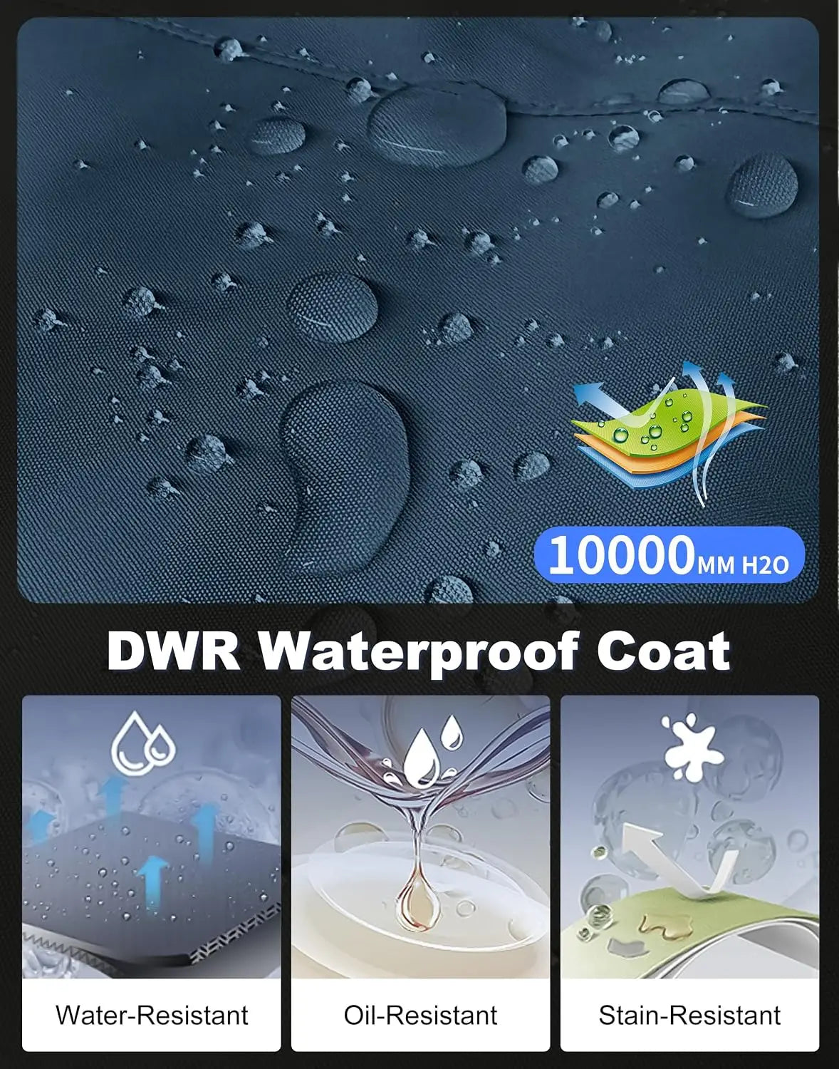 Pioneer Camp Women's Ski Jacket 10000mm Waterproof Warm Insulated Coat Fleece Lined Winter Jacket with Hood & Zip Pockets
