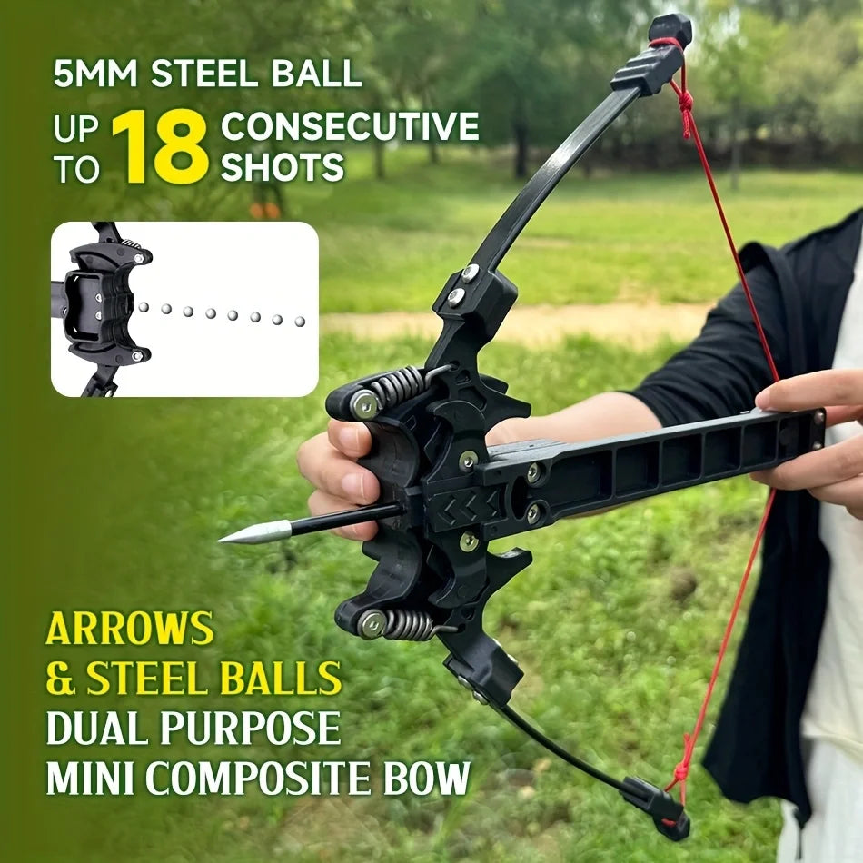 18 Round Steel Ball Can Be Used for Both Continuous Shooting and Archery with a Recurve Bow, Outdoor Hunting and Shooting Practice, Competitive Composite Bow, Holiday Gift