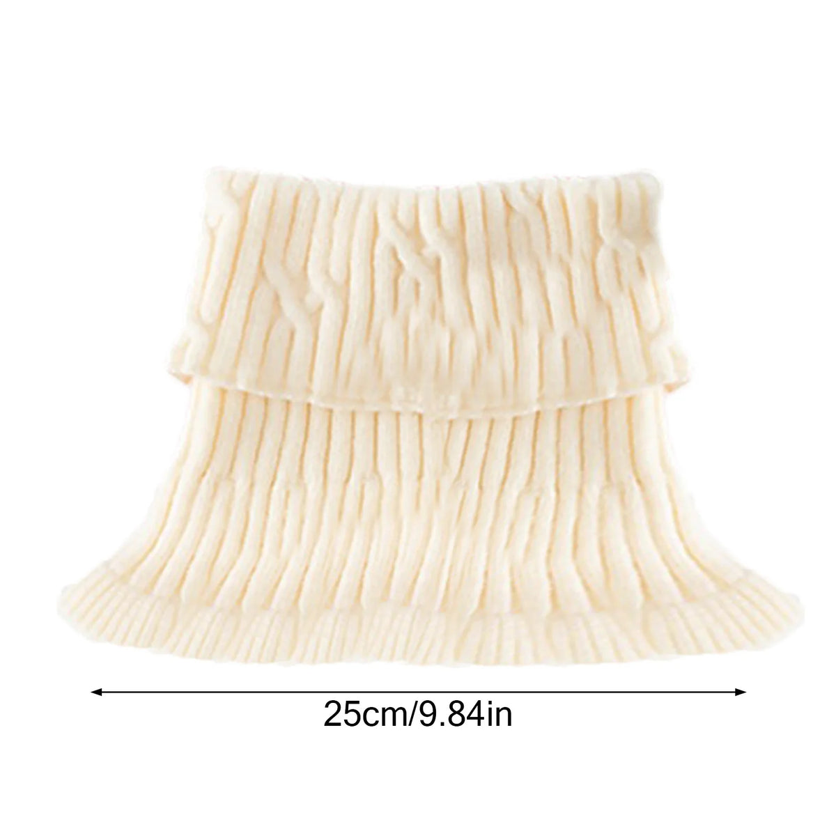 Warmth Neck Warmer Cozy for Winter Women's Knit Fake Collar Detachable Wool Scarf High-Neck Thermal Accessory Durable Soft