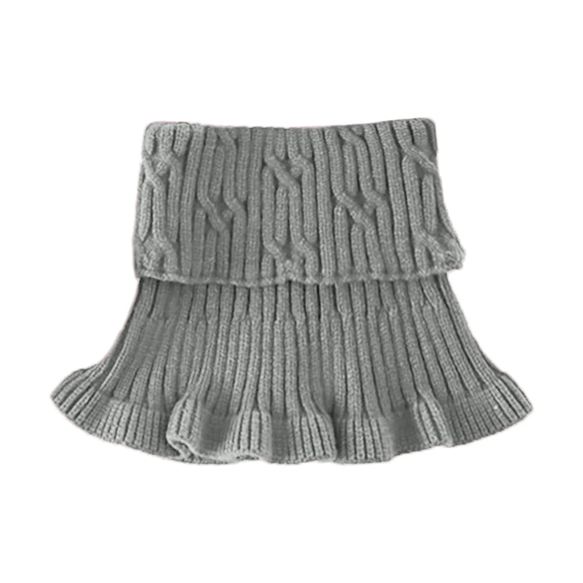 Warmth Neck Warmer Cozy for Winter Women's Knit Fake Collar Detachable Wool Scarf High-Neck Thermal Accessory Durable Soft
