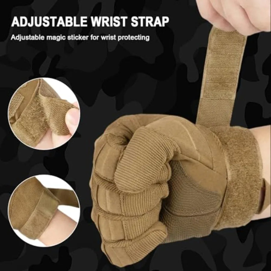Utility Gloves for Men, Motorcycle Glove with Touchscreen Palm Pad Breathable Lightweight for Riding Cycling Sports