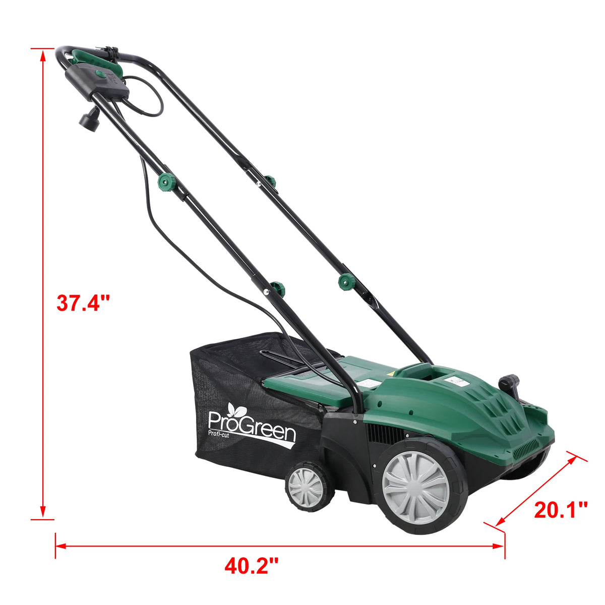 2-in-1 Garden Dethatcher and Scarifier 13 Inch Powerful Electric Lawn Dethatcher Mower, Hand Push Lawn Mower, Electric Home Lawn Mower  12AMP motor