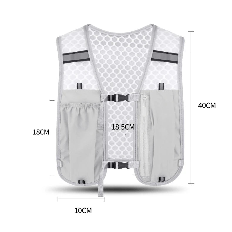 Running Vest Hydration Backpack for Men Women, 5L Lightweight Running Backpack Hydration Pack for Marathon, Trail, Cycling, Hiking, Jogging