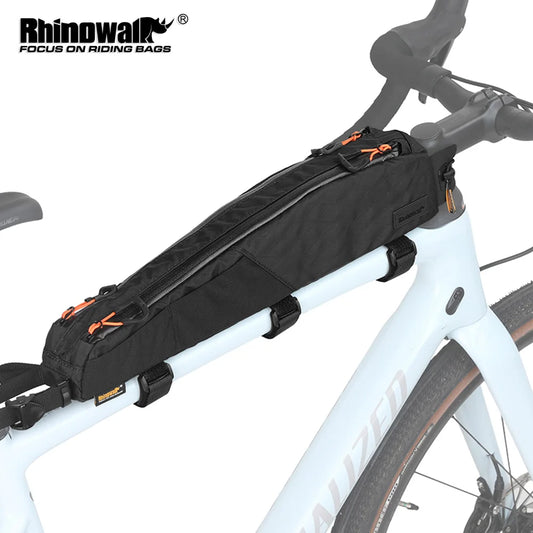 Rhinowalk BIke Extra Long  Top Tube Bag Large Water-Resistant Bikepacking For MTB&Road Bike With 18 Inch Or Larger Frame Length
