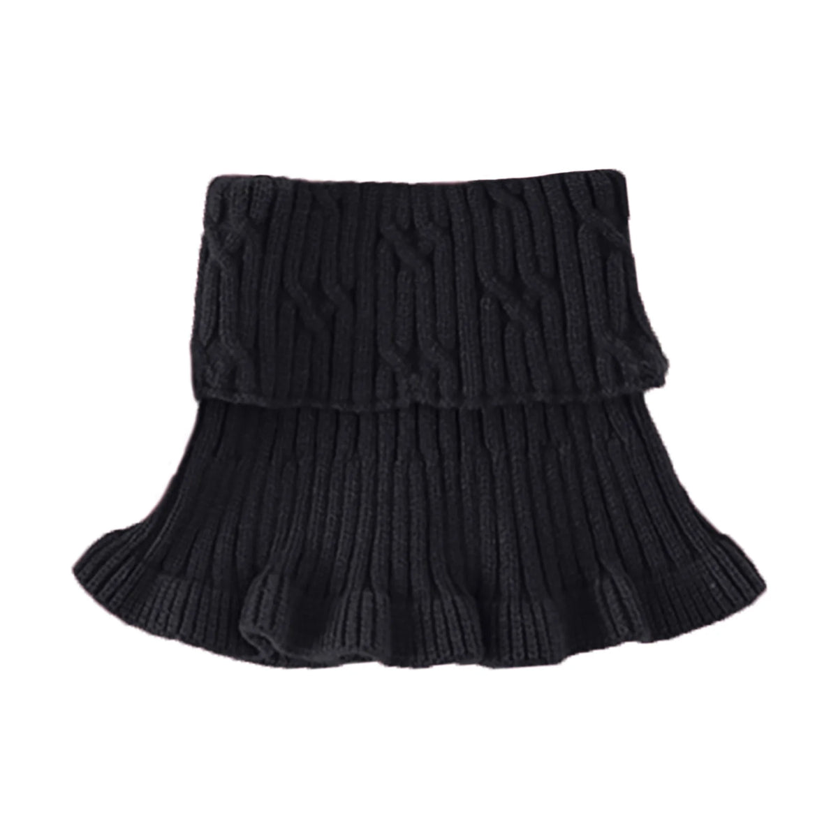 Warmth Neck Warmer Cozy for Winter Women's Knit Fake Collar Detachable Wool Scarf High-Neck Thermal Accessory Durable Soft