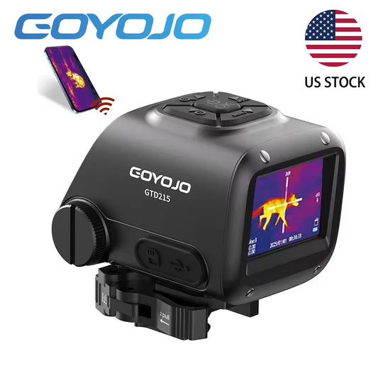 GOYOJO Multispectral Thermal Scope，256 Thermal Fusion Scope, Dual Spectra Thermal/Night vision scope Hunting, 2K Optical Channel, WiFi PIP Video Rec, 16GB storage
