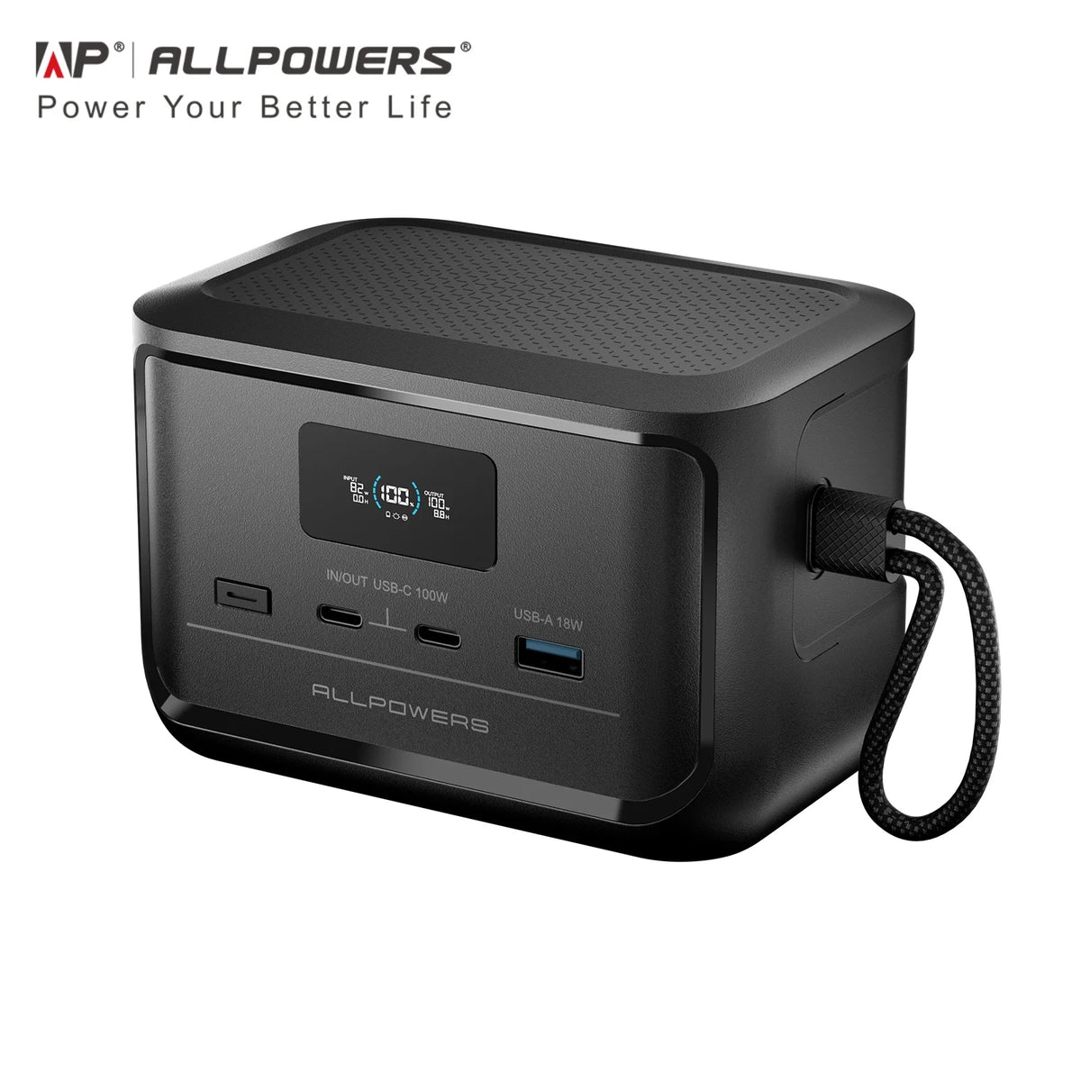 ALLPOWERS 31000mAh SOLAX P100 Portable Power Station 99.2wh Solar Generator with USB-C USB-A Outlet for Camping Home RVs Hunting