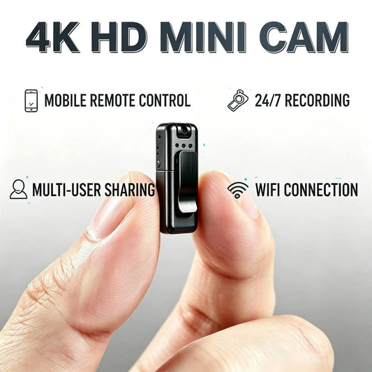 Z13 Portable Mini Body Camera Recorder, 1080P HD Wearable Video Cam With Night Vision, 360° Adjustable Rotating Lens, Clipon Design, Loop Record, Large Battery, Tiny Pocket Cam For Meetings, Outdoor Commuting & Daily Use