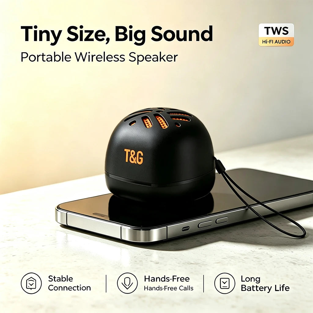 Magnetic wireless speaker, 2-in-1 magnetic phone holder and wireless speaker, portable mini wireless speaker, can be used as a phone stand, outdoor wireless speaker, perfect for home, outdoors, and travel.