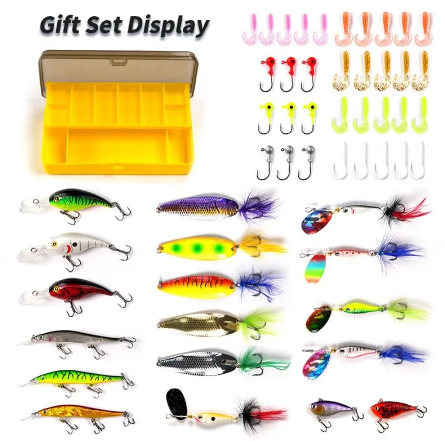 2.1M Carbon Fiber Spinning Fishing Rod and Reel Combo High Sensitivity 2Piece Rod with 3000 Series Reel Lures Tackle