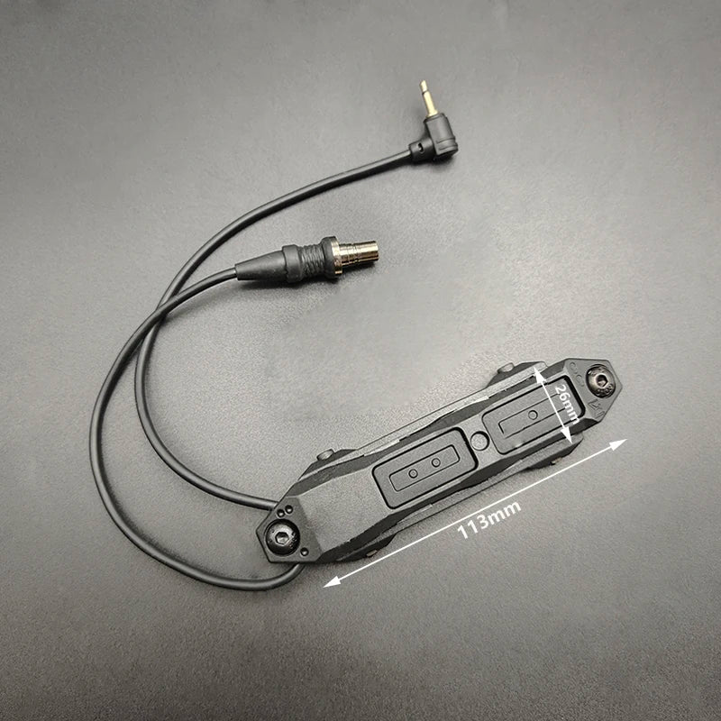 Tactical Augmented Remote Dual Switch Pressure SF/3.5mm Plug For M-L-O-K DBAL A2 PEQ15 M600 M300 Flashlight  Light
