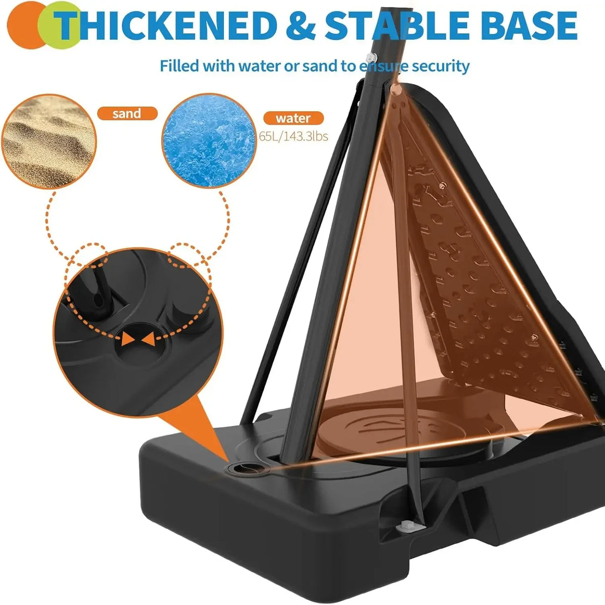52inch Portable Basketball Hoop 4.9 ft to 10 ft Adjustable Height Stand Outdoor Backyard Training Equipment Safety Funny Sports Game with Wheels and Weighted Base