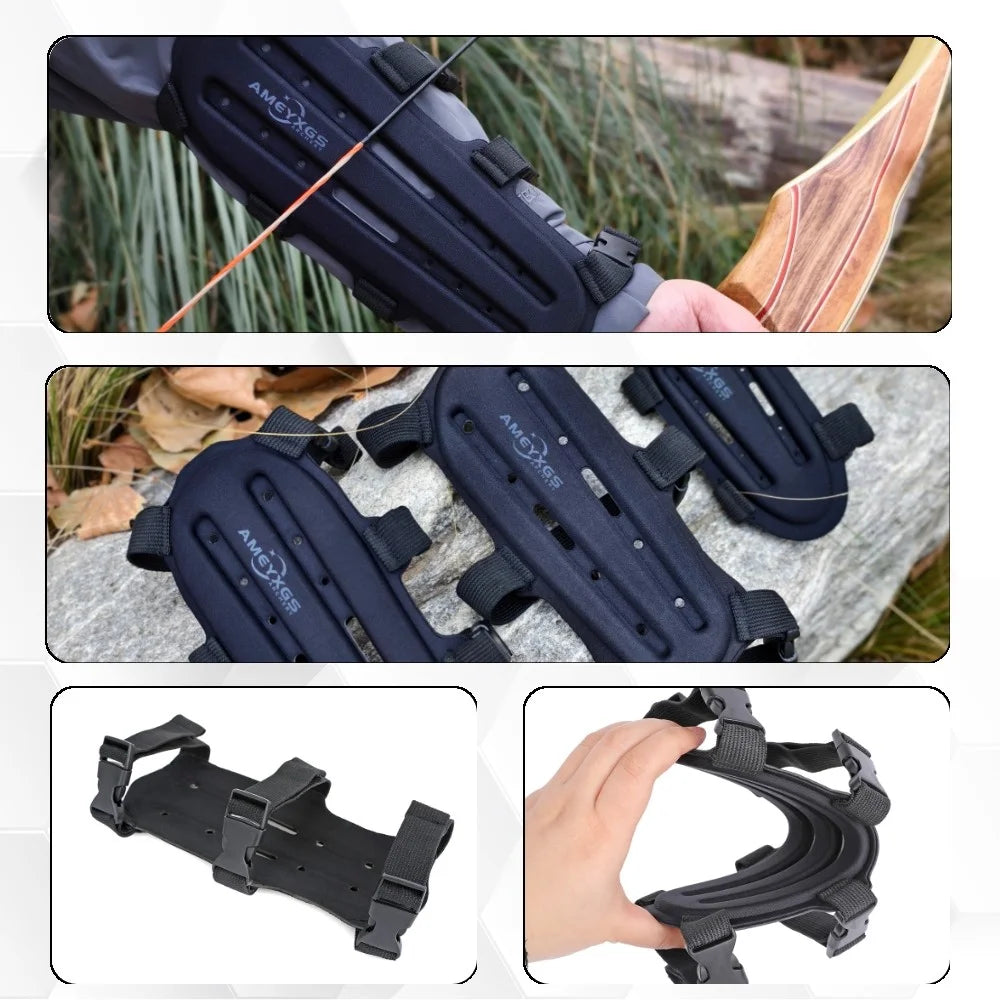 S/M/L Arm Guard Protector EVA Foam Material Adjustable Fastening Strap Lightweight Accessory for Bow Hunting and Target Practice