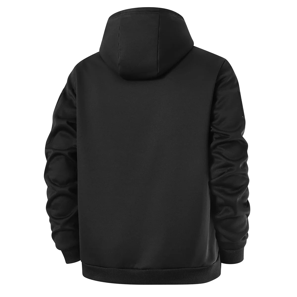 Men's Fleece-Lined and Thickened Winter sherpa Hooded Sports Sweatshirt Cardigan, Casual Warm Jacket